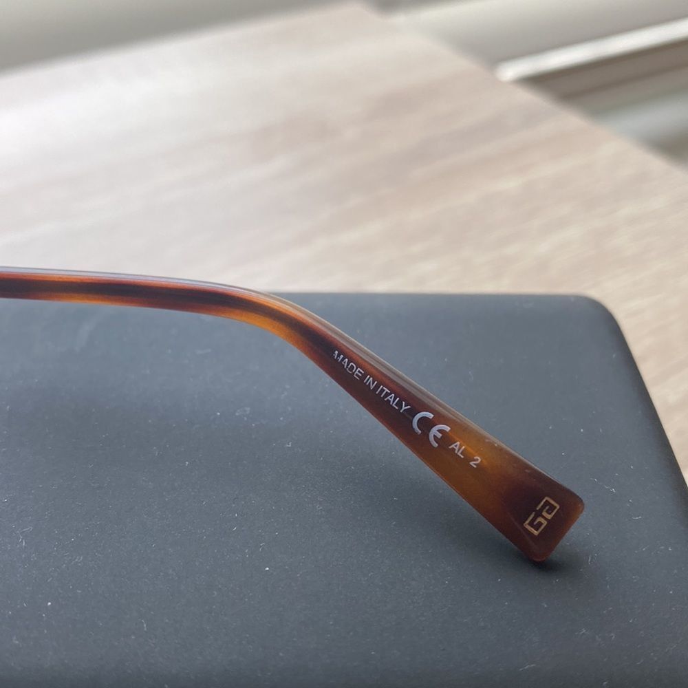 Givenchy Brown Burgundy Geometric Sunglasses - Picture 3 of 10